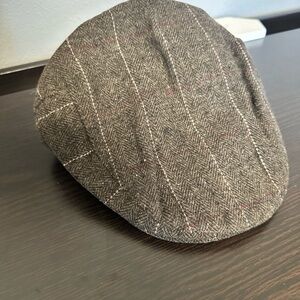 Classic Gray Tweed Flat Cap
